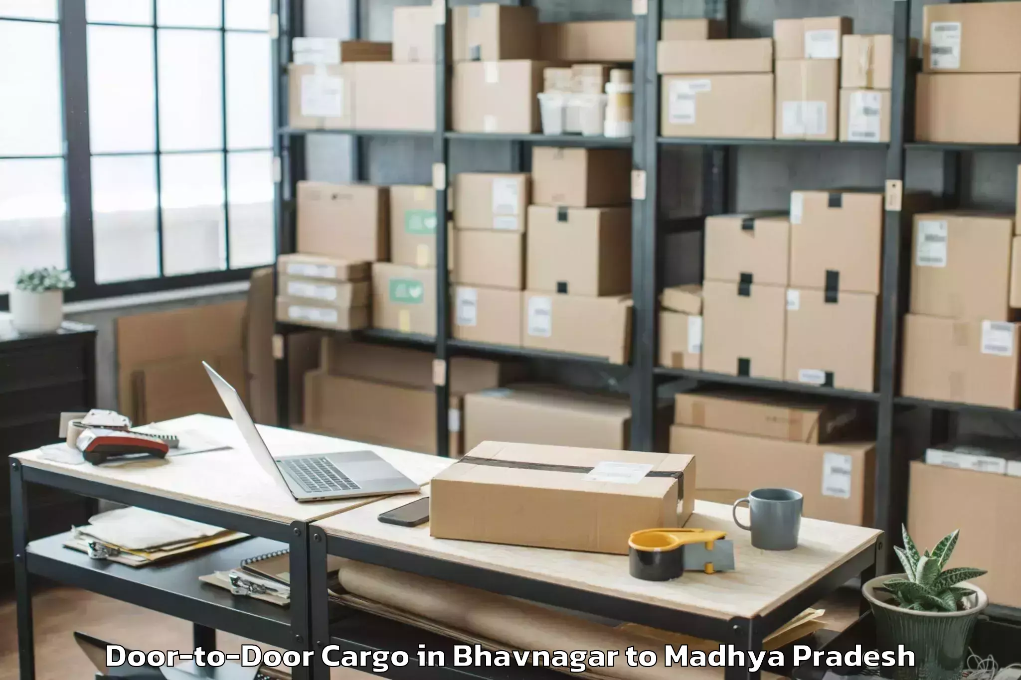 Top Bhavnagar to Basoda Door To Door Cargo Available